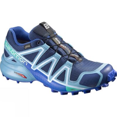 Zapatillas Running Salomon Speedcross 4 GTX Mujer - Azules - Chile LJP456812